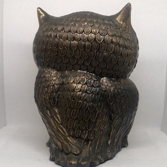 Vintage 70s Brass Owl with Baby Owl 🦉 Rare Hard To Find - Picture 3 of 7